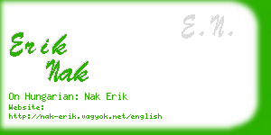 erik nak business card